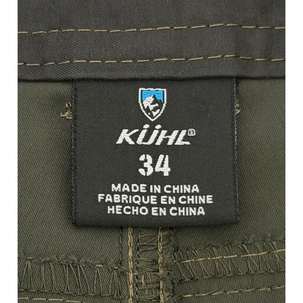 KUHL Renegade Cargo Shorts Green Men’s 36 Nylon Stretch Hiking Outdoor Utility - Picture 6 of 8
